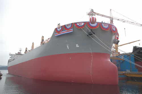 SPP 100번째 건조 선박 5만9000톤급 벌크선 델리시스(THELISIS)호.