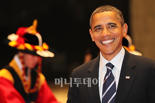 [사진]오바마 美 대통령의 밝은 미소