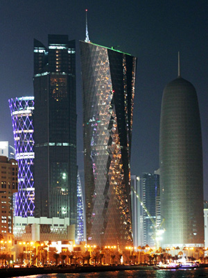 ↑ 카타르 도하 중심지 야경 ⓒ이동훈 기자