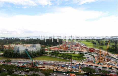 ↑대림산업이 시공중인 싱가포르 마리나해안 지하고속도로 현장ⓒ이명근 기자
