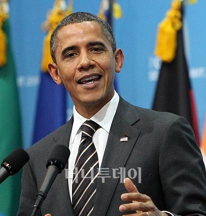 ▲지난달 서울 G20 정상회의에 참석한 버락 오바마 미 대통령.ⓒ사진= 이명근 기자
