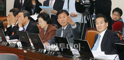 [사진]열받은 야당 의원들 '김종훈 본부장 사과하라!'