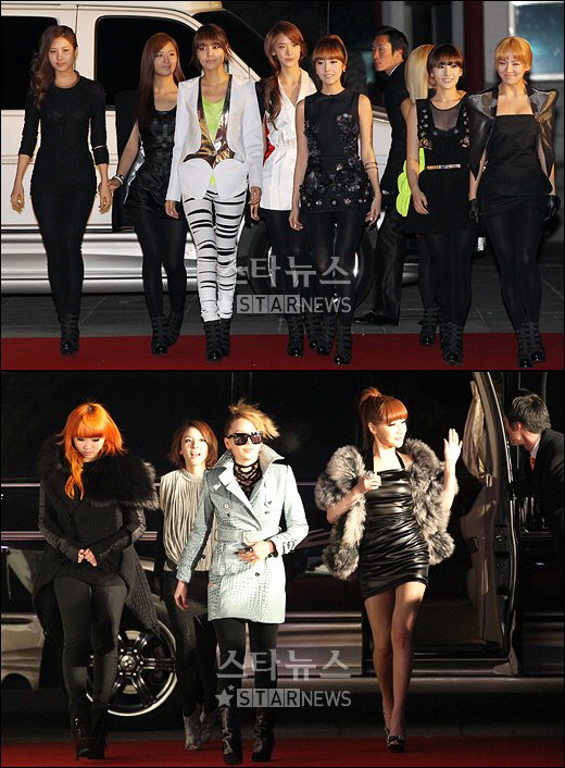 ↑ 소녀시대, 2NE1 (사진= 이명근 기자)