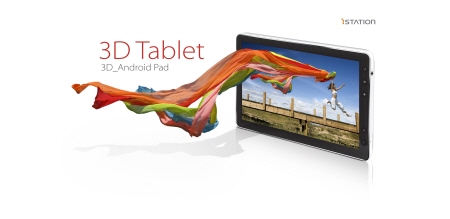 ↑3차원 태블릿의 이미지를 강조한 태블릿 'Z3D'(쥬드) ⓒ아이스테이션