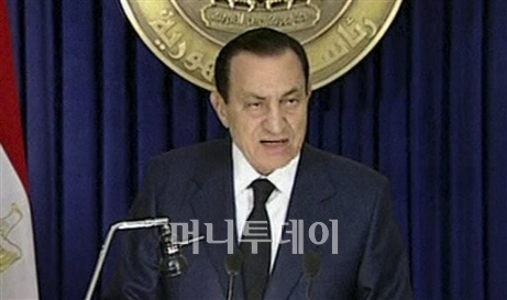 ↑ 호스니 무바라크 이집트 대통령