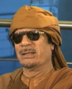 ↑ 무아마르 카다피 리비아 국가원수. ⓒabc방송 화면