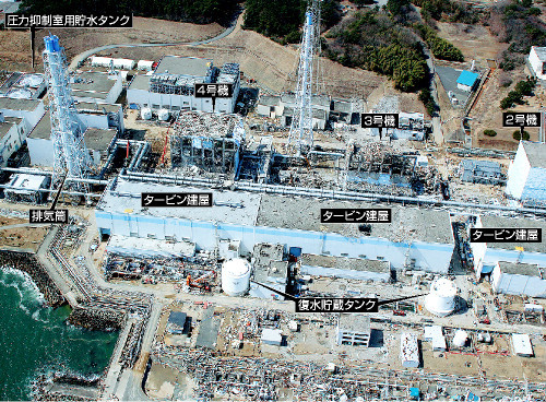 일본과 아시아에 '핵공포'를 가져오고 있는 후쿠시마 제1원전의 파괴된 모습. ▲출처=에어 포트 서비스