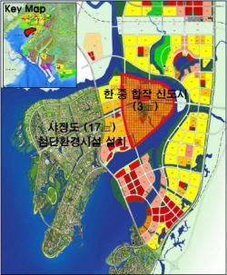 ↑중국 친저우시내 빈하이신도시 개발 위치