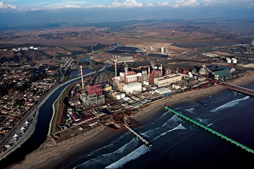↑포스코건설이 지난 2006년 12월에 수주한 칠레 벤타나스 화력발전소 