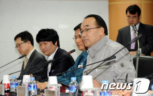 [사진]박재완 장관, 광주지역 기업인 간담회 참석
