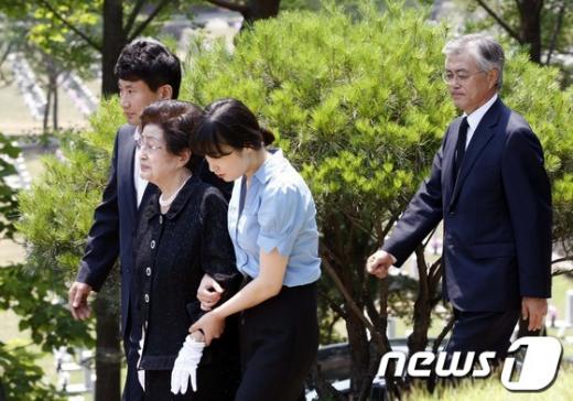 [사진]문재인 의원, 김대중 전 대통령 묘역 참배