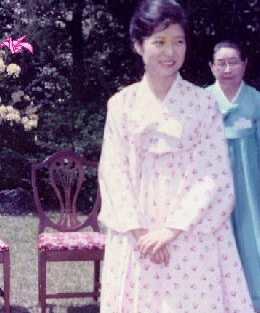 박근혜 전 새누리당 비상대책위원장의 젊은 시절 모습. 