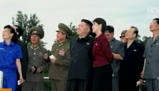 김정은 북한 노동당 제1비서가 평양시내 능라인민유원지 준공식에 참석할 당시 보도화면. ⓒSBS