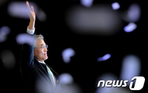 [사진]문재인, 민주당 18대 대통령 후보 선출