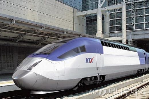 ↑KTX(고속철도) 모습.ⓒ코레일 제공