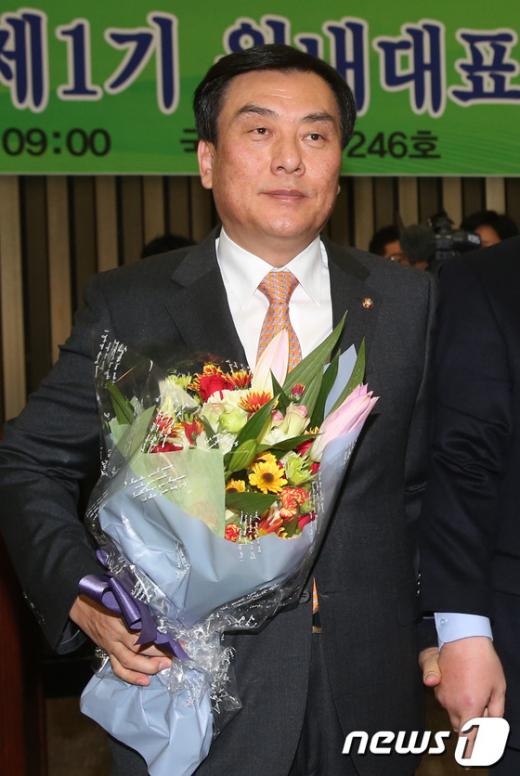 [사진]박기춘, 민주통합당 신임 원내대표 선출