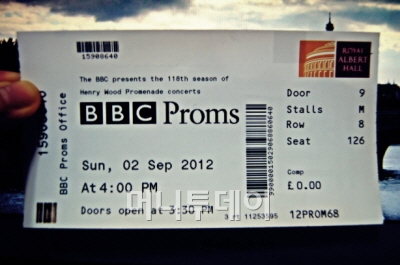 ↑ BBC 프롬스의 티켓
