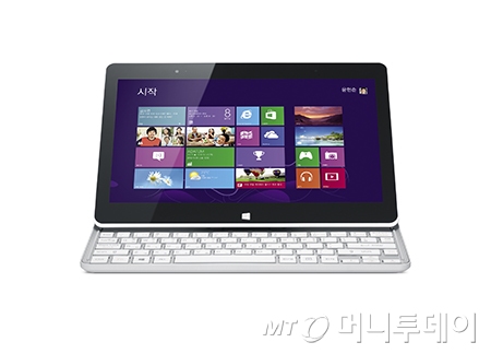 접으면 태블릿, 펼치면 노트북 'LG 탭북'