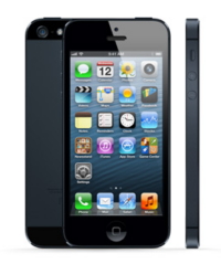 ↑LCD를 채택한 대표적인 스마트폰 '아이폰5'.