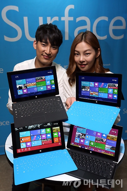 [사진]마이크로소프트, 태블릿과 PC가 하나된 '서피스'
