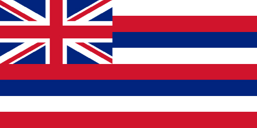 하와이 왕국의 국기.
