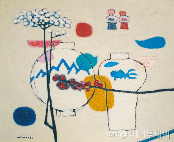 김환기  1956, 캔버스에 유채, 81x100cm, 개인소장 /사진제공=서울미술관