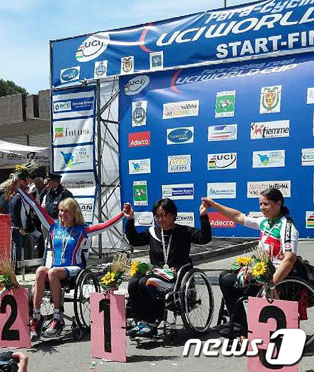 [사진]이도연, 장애인사이클 국제대회 첫 우승