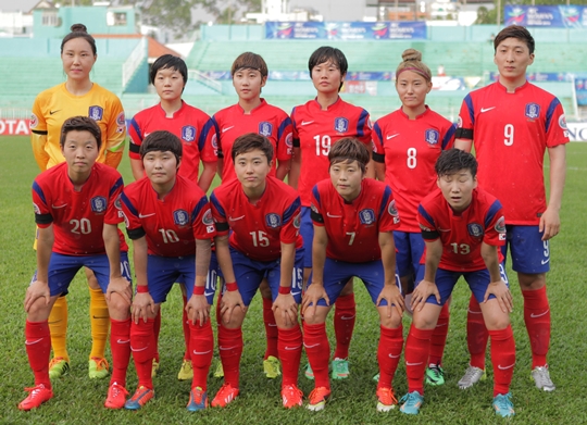 한국 여자축구대표팀 선수들. /사진=대한축구협회 제공<br>
<br>
