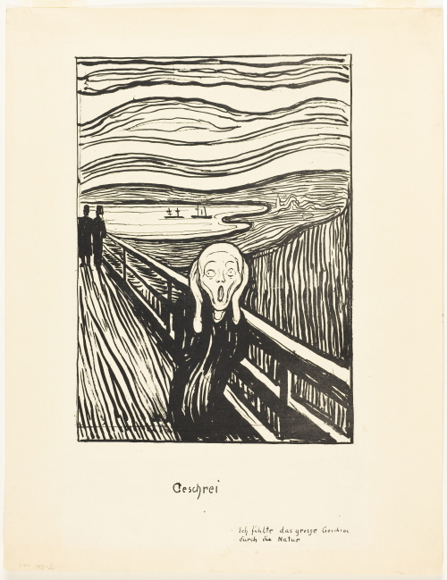 뭉크 '절규'(The Scream) 35.2×25.1㎝, 석판화, 1895 /사진제공=뭉크미술관