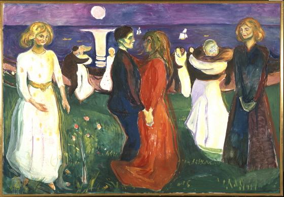뭉크 '생의 춤'(The Dance of Life), 캔버스에 유채, 143 x 208 cm, 1925 /사진제공=뭉크미술관