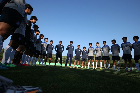 한국 U-16 대표팀이 코파멕시코대회서 2승 1패로 8강 진출에 성공했다. /사진=대한축구협회 제공<br>
<br>
