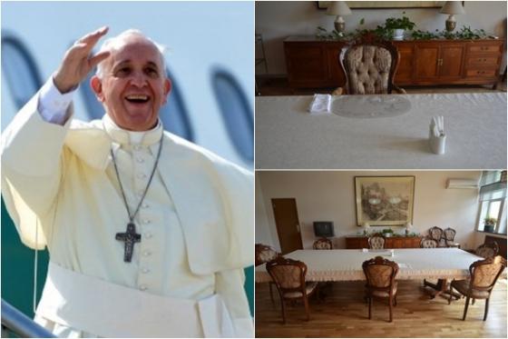 프란치스코 교황은 두 차례의 오찬을 제외한 모든 식사를 주한교황청대사관 내 식당에서 할 예정이다./ 사진=뉴스1(사진공동취재단), 교황방한위원회 