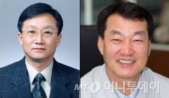 (왼쪽부터)박대영 삼성중공업 사장, 박중흠 삼성엔지니어링 사장. /사진=삼성