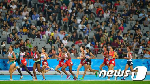 [사진]여자 10000m 달리기 결선