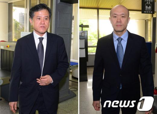 전두환 전 대통령의 처남 이창석씨(왼쪽)과 차남 전재용씨. 2014.5.13/뉴스1 © News1