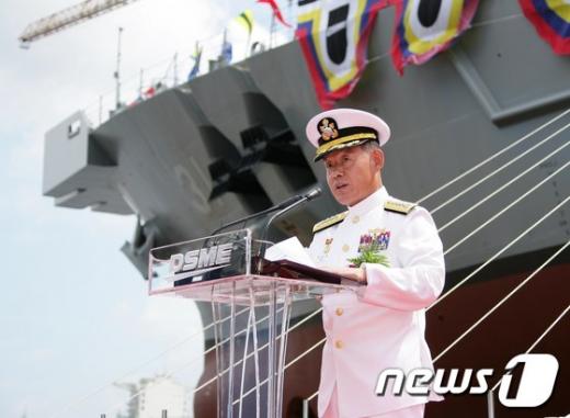 지난 2012년 9월 열린 통영함 진수식 모습. © News1