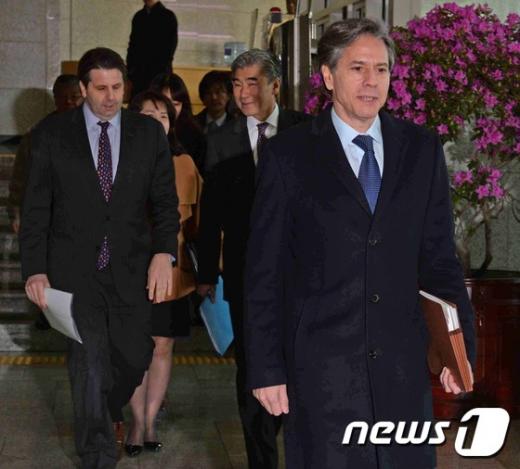 [사진]블링큰 부장관, 우리 정부와 북한 문제 논의