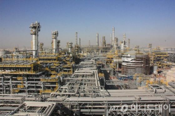 사우디 주베일 정유공장(Jubail Export Refinery) 프로젝트 산성가스 및 황 회수설비 현장. /사진제공=대림산업