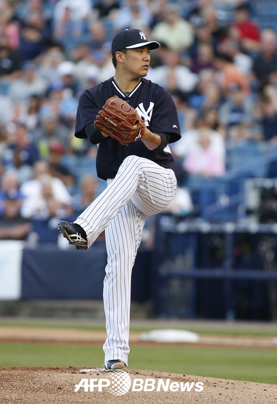 뉴욕 양키스의 투수 다나카 마사히로. /AFPBBNews=뉴스1<br>
<br>
<br>
