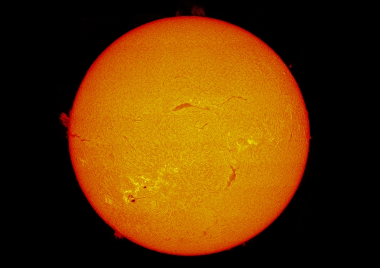 천체사진공모전 우수상작 'H-alpha 태양 모자이크'(안호재)/사진=천문硏