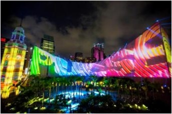 홍콩여름축제 3D라이트쇼/사진제공=홍콩관광청