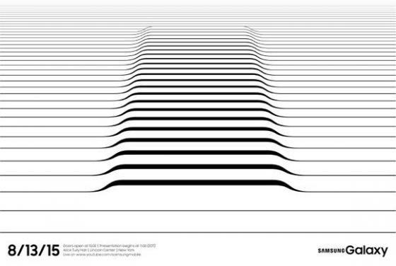 갤럭시노트5 공개를 앞두고 발송된 '갤럭시 언팩' 초청장./사진제공=삼성전자