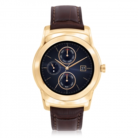 LG전자가  ‘IFA 2015’에서 첫 공개하는 'LG 워치 어베인 럭스(LG Watch Urbane Luxe)’의 제품 이미지. /사진제공=LG전자<br>
