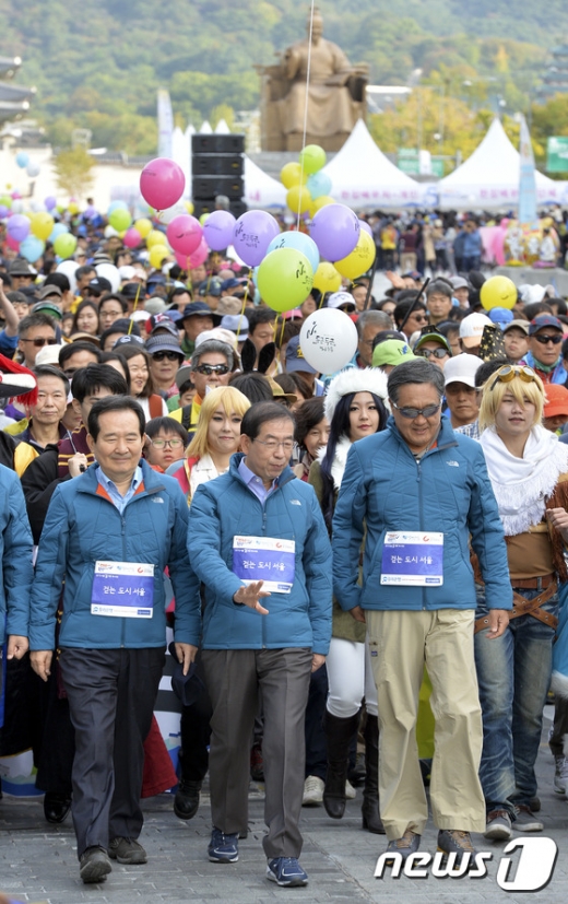 [사진]서울걷자 페스티벌 참석한 박원순 시장