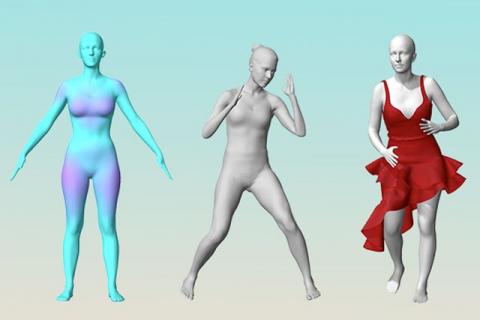 보디 랩스의 3D 스캐닝 기술로 가상현실화한 신체 사이즈. 디자이너는 화면을 보고 맞춤형 의류를 제작할 수 있다. 패션계에 큰 변화가 예고되고 있다./사진=Body Labs<br>