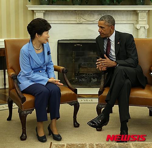 박근혜 대통령과 버락 오바마 미국 대통령/ 사진=뉴시스