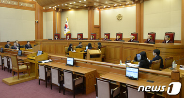 헌법재판소 대심판정/ 뉴스1 © News1 안은나 기자