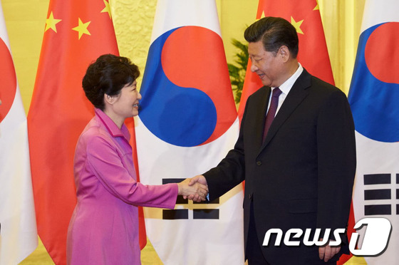 박근혜 대통령과 시진핑 중국 국가주석/ 사진=뉴스1(청와대)