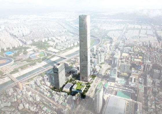 현대차그룹이 서울 강남구 삼성동 옛 한국전력 부지에 건축을 계획하고 있는 글로벌비즈니스센터(GBC) 조감도. /사진제공=현대자동차 