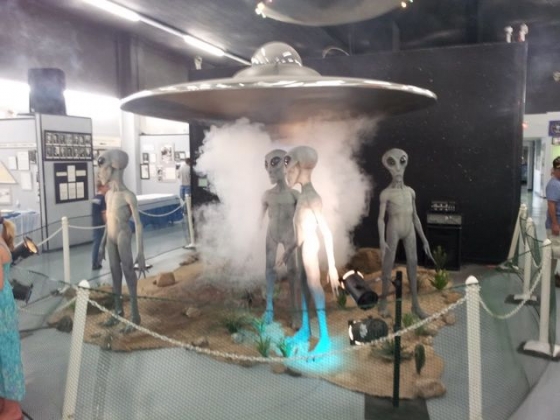 로즈웰 UFO 박물관에 있는 외계인 모형./출처=에어리언위키